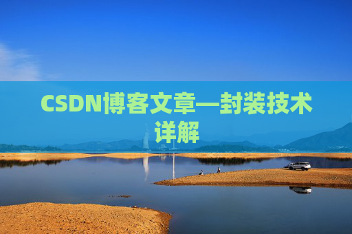 CSDN博客文章—封装技术详解
